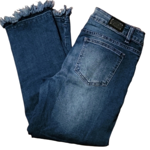 Earl Jeans Womens Size 4 Distressed fray Denim - Picture 1 of 14
